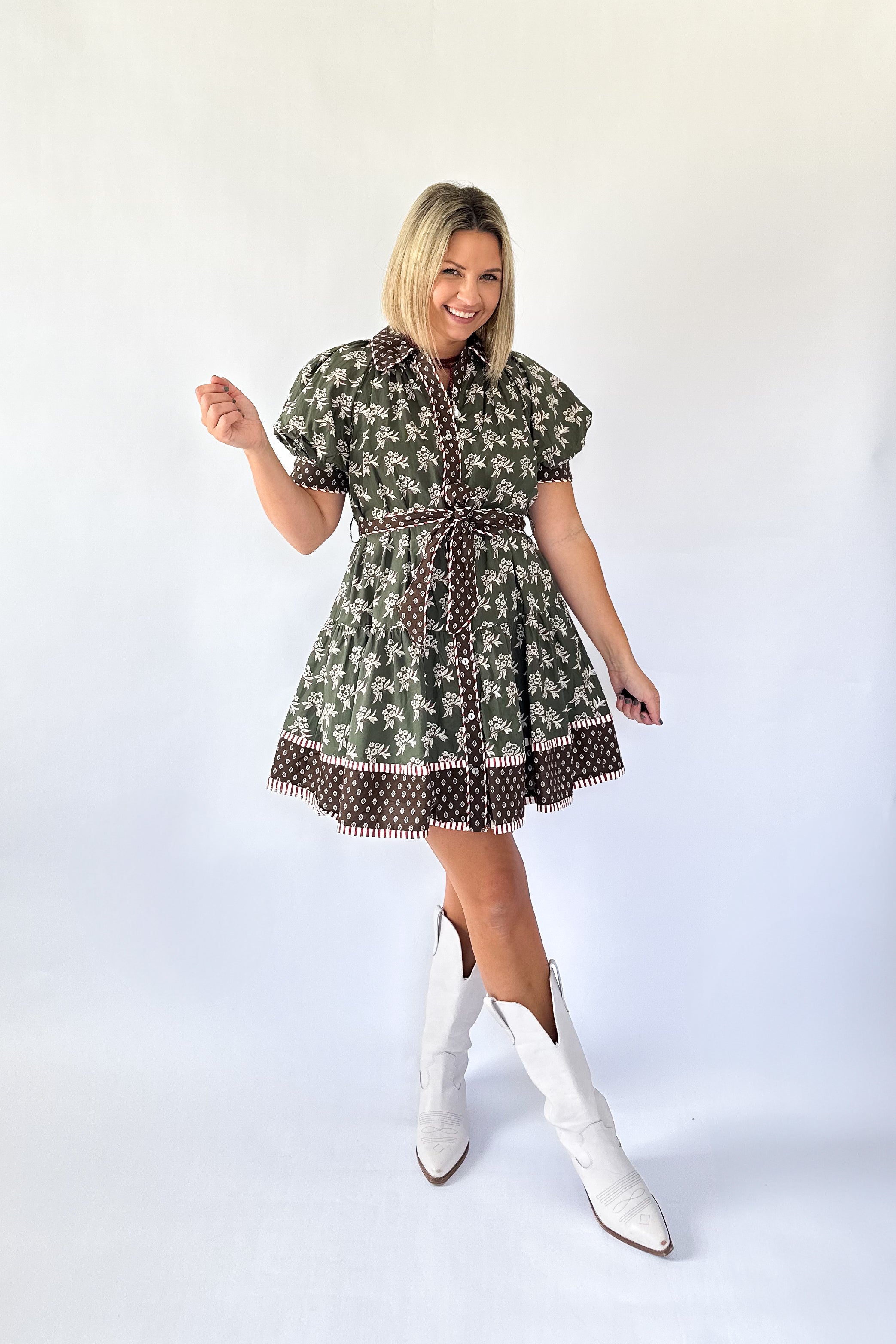 entro floral mini dress