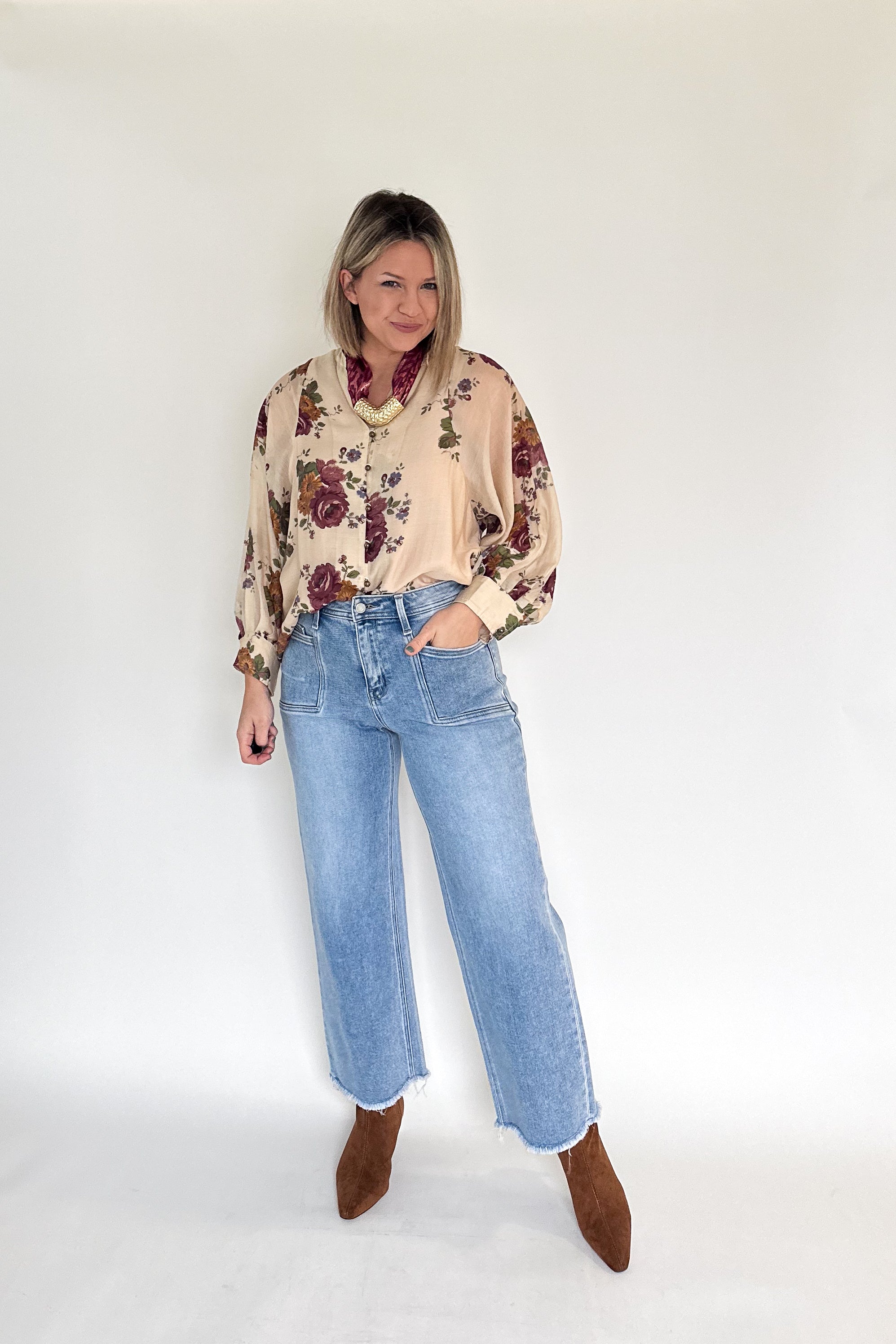 ENTRO FLORAL IVORY DRESS