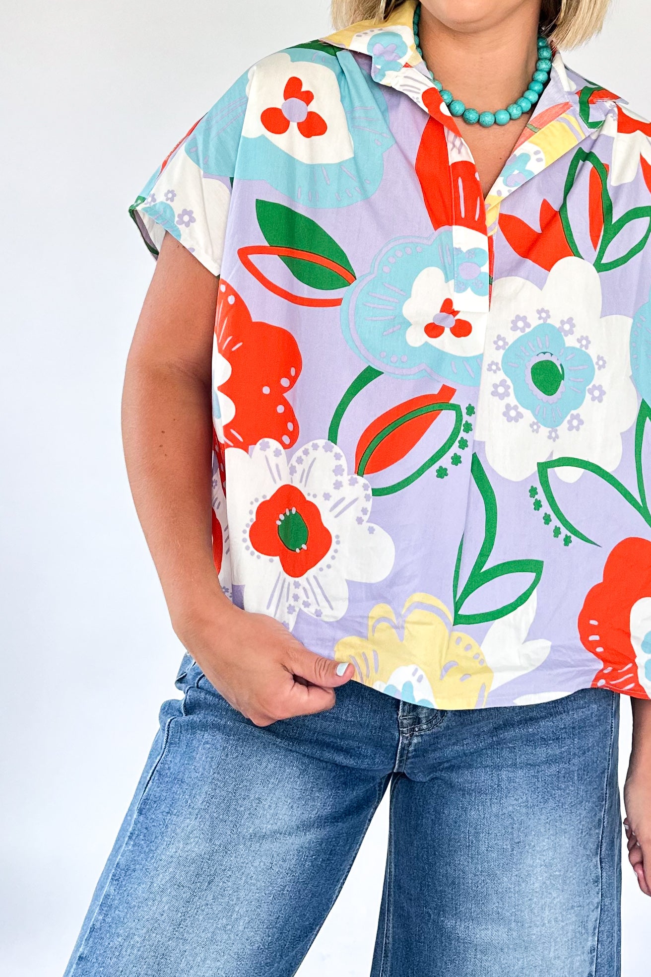 Artist Floral Signature Top By Karlie