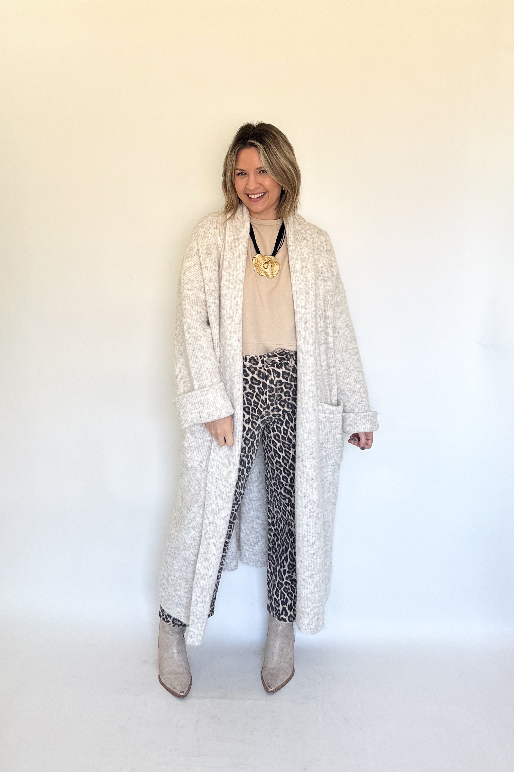 Mable sweater cardigan full length