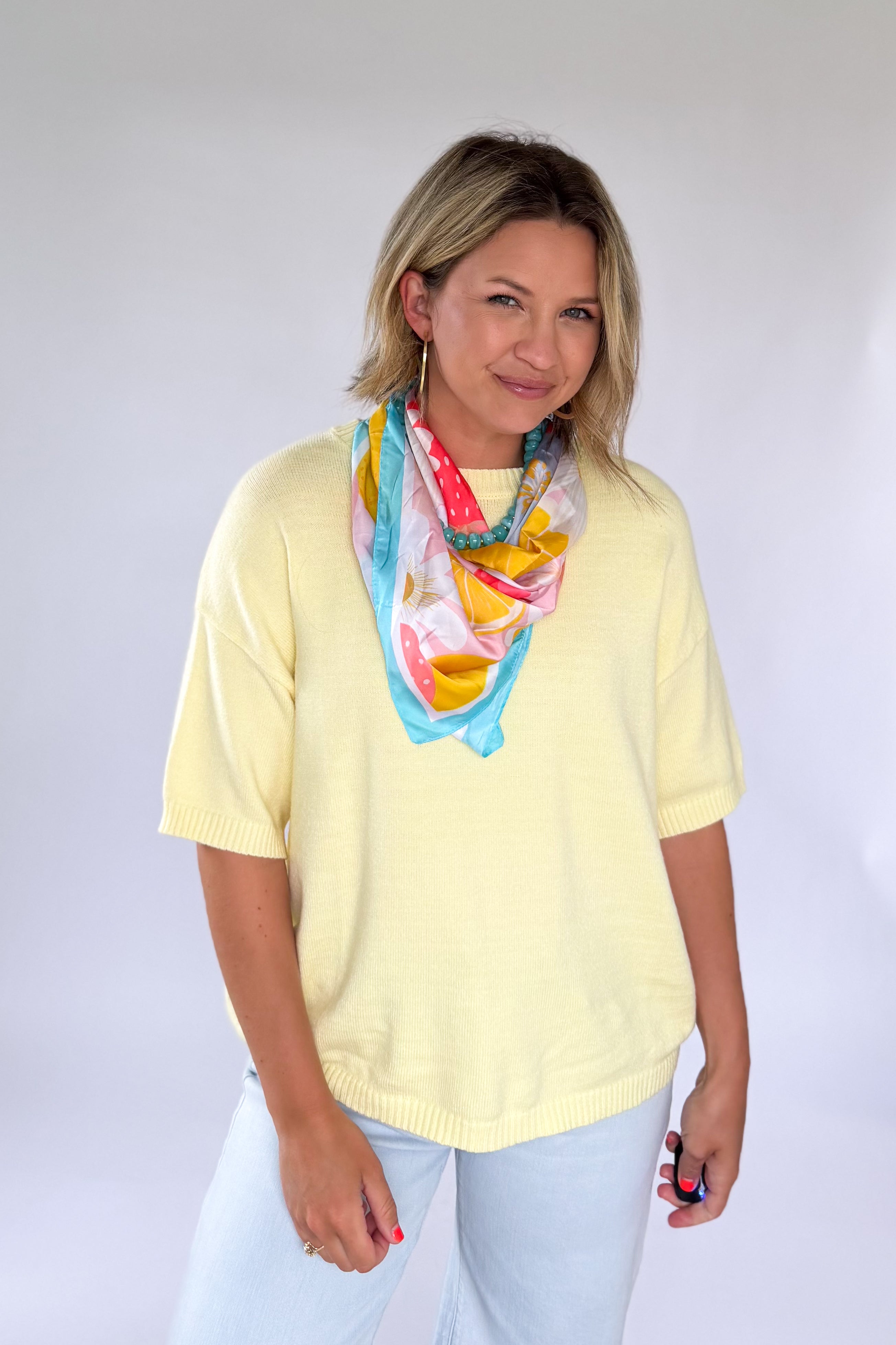 wishlist butter yellow sweater top