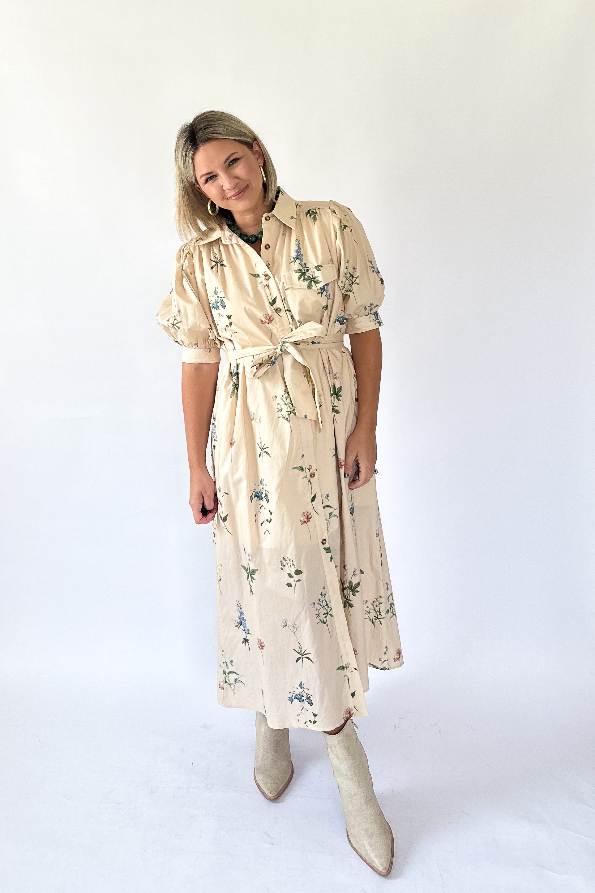 entro ivory maxi dress with flowers