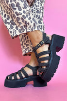 matisse tavi black platform sandal