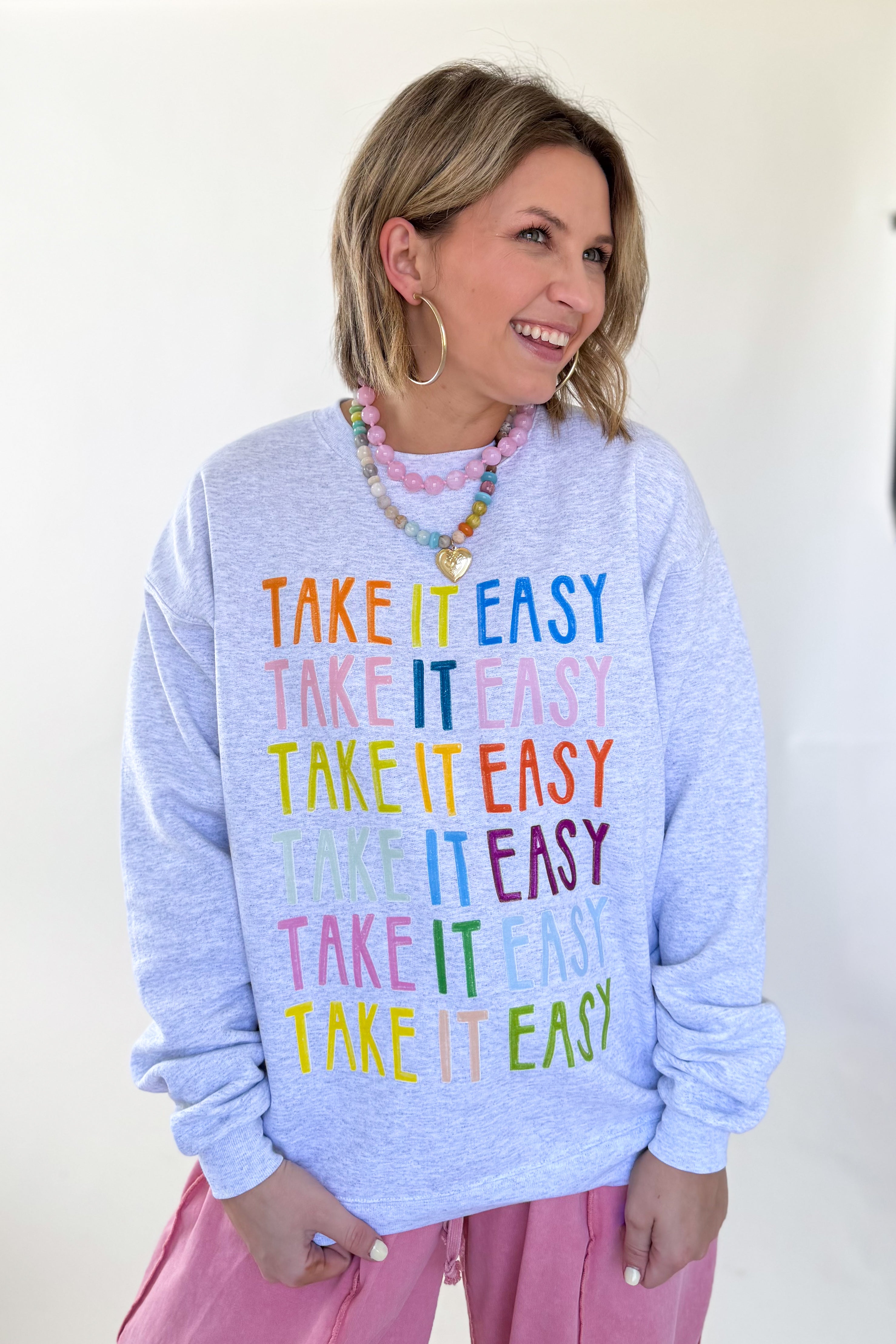 etta and east Take it Easy Sweatshirt