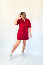 entro burgundy comfy dress 