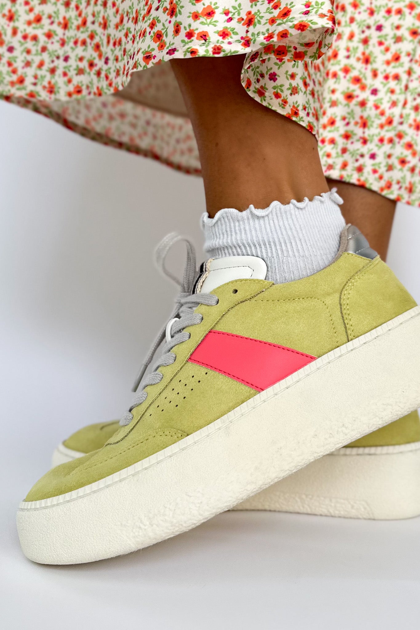 shu shop stacey sneaker in lime