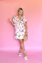 Toucan Fruit Ruffle Dress By Karlie