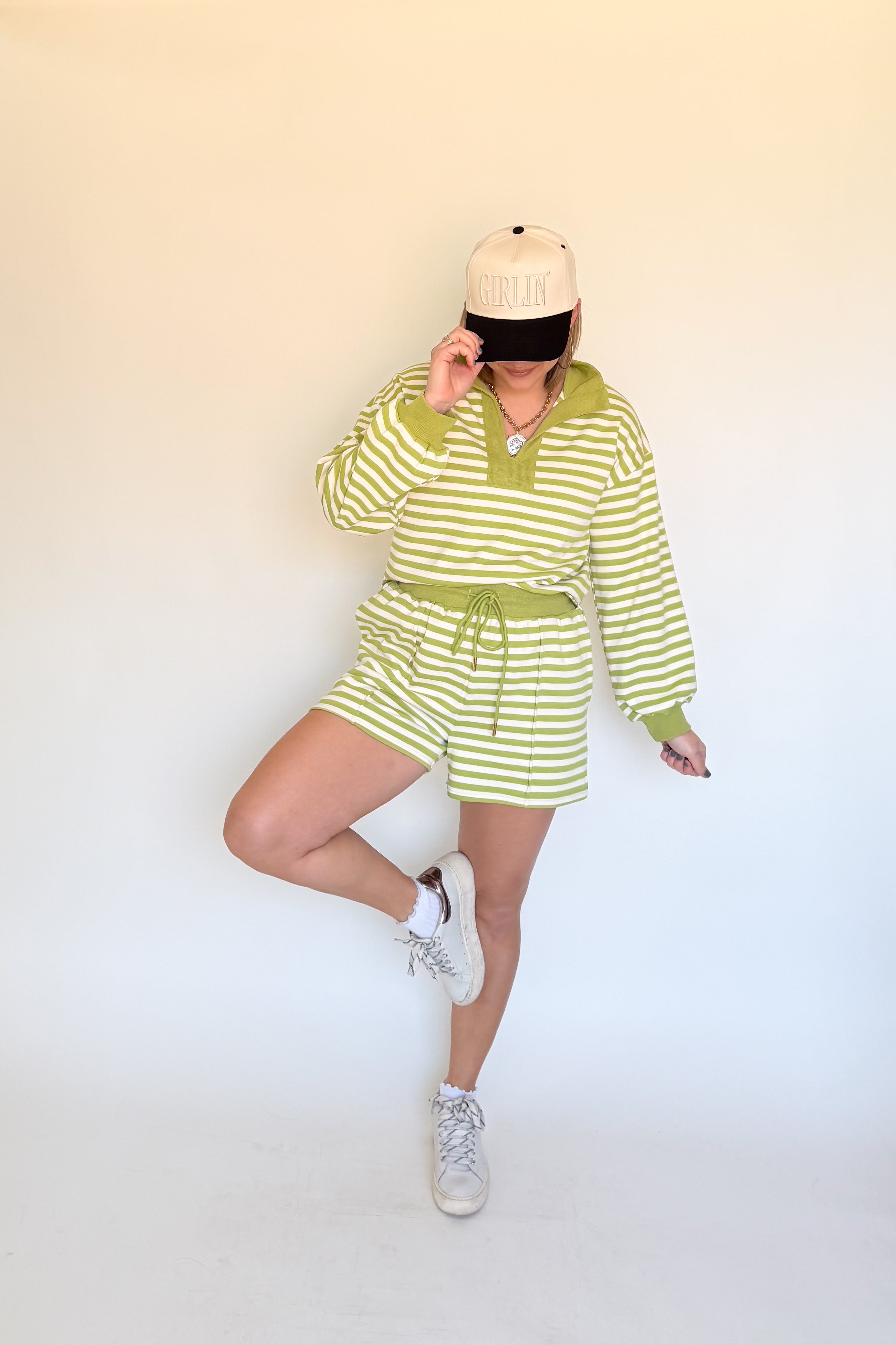 entro matcha stripe set