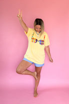etta & east bikini tee yellow