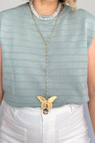 grace designs Brass Butterfly Necklace