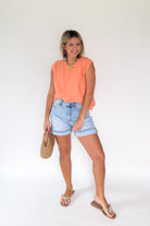 wishlist peach open back sweater