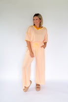 bucketlist peachy stripe set