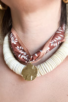 lords prayer scarf necklace