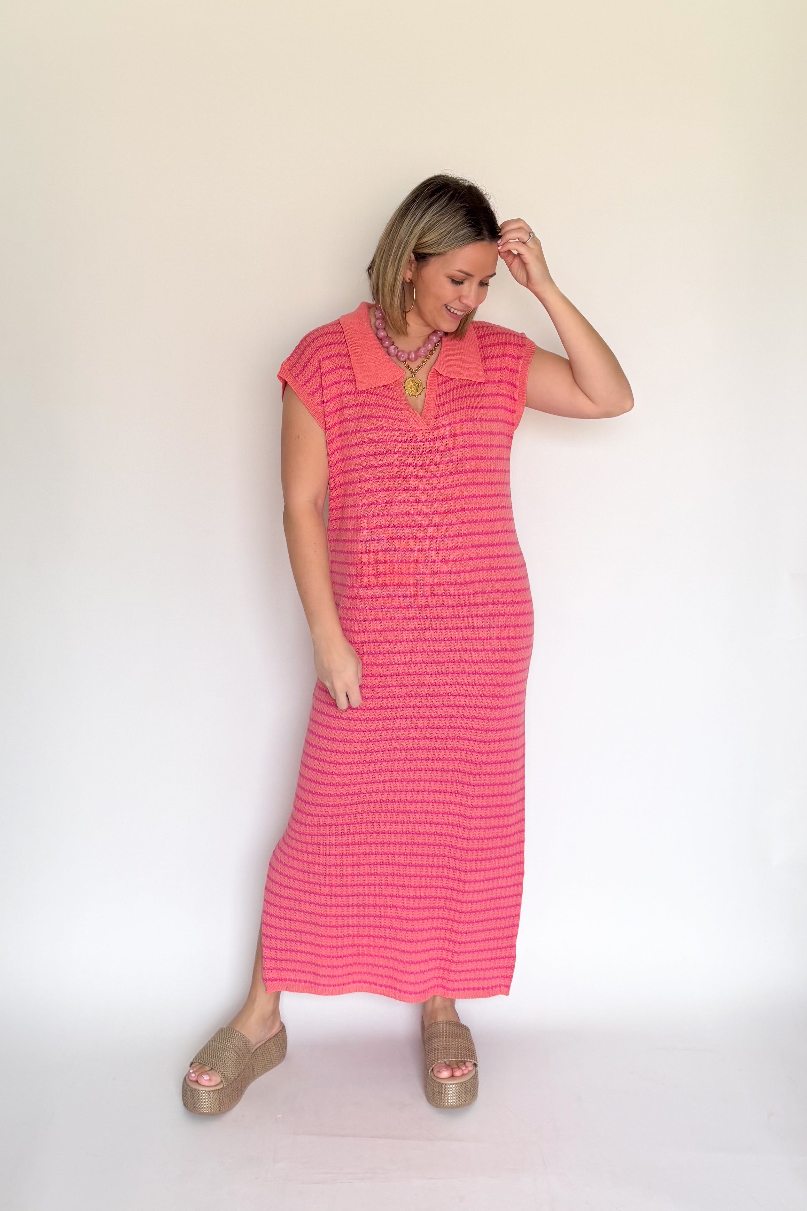 wishlist stripe sweater maxi