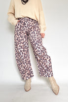 Leopard Denim Barrel Jean By Karlie