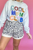 entro high rise leopard shorts