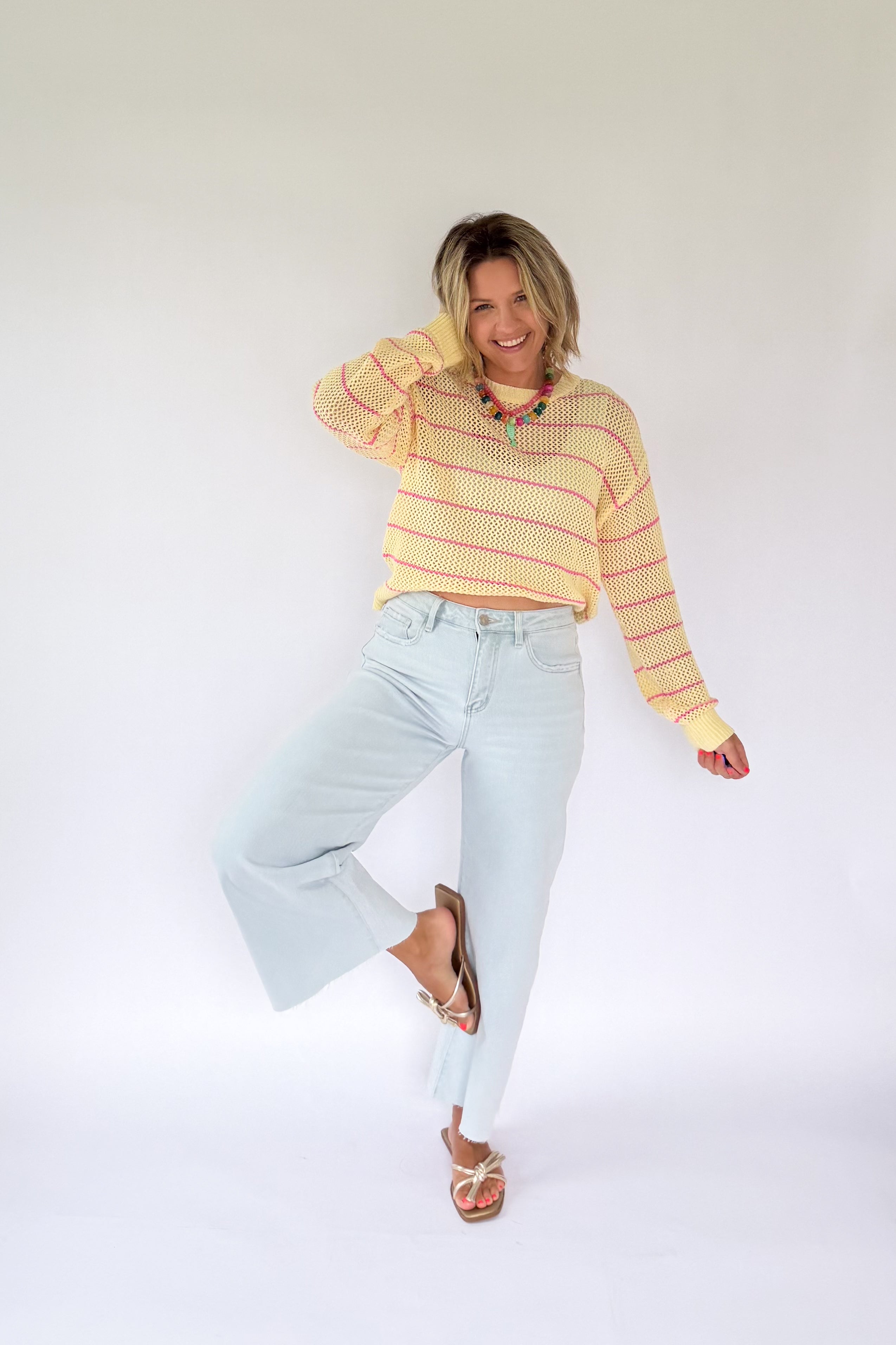 wishlist butter/punch sweater