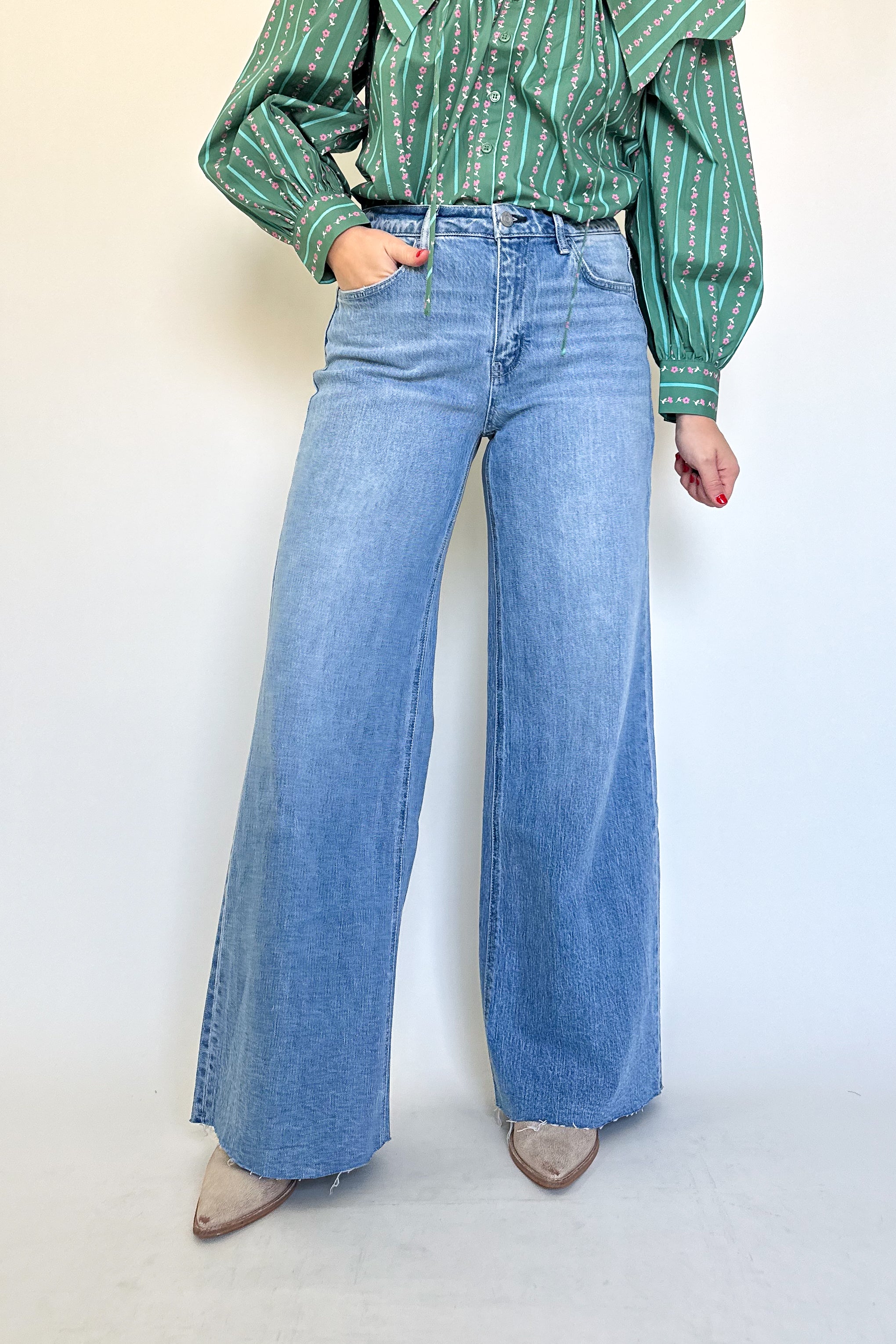Olivia High Rise Wide Leg Jean By Vervet