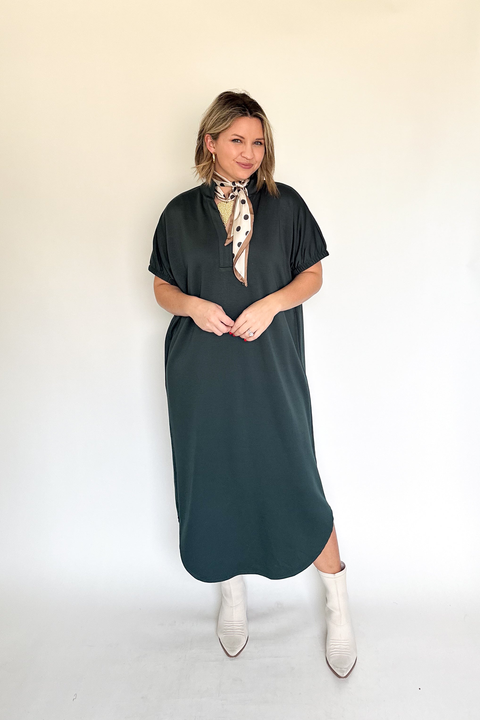 entro forrest scuba dress