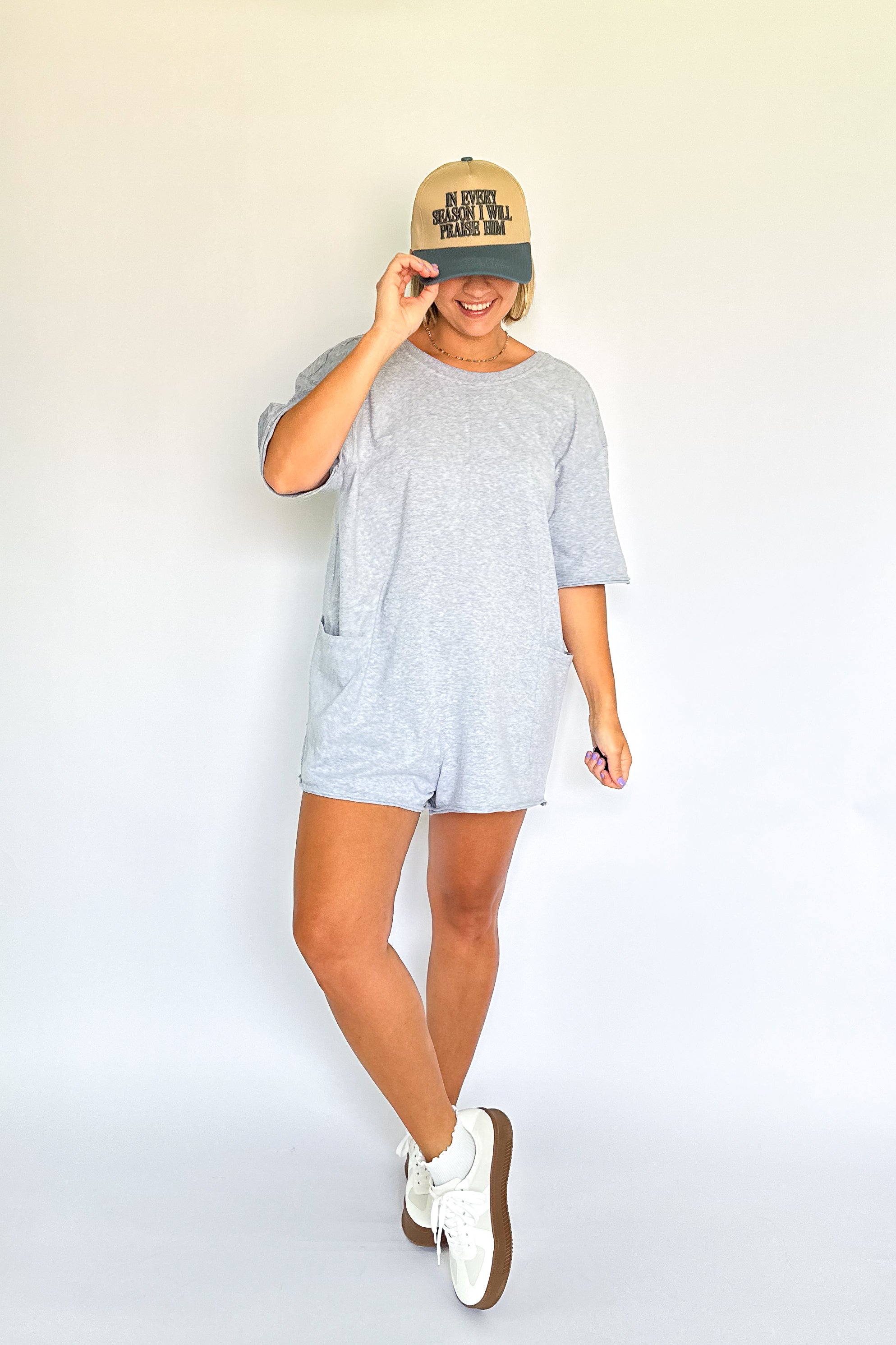 free people dupe grey romper