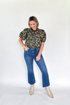 Floral Pleat Top By Karlie