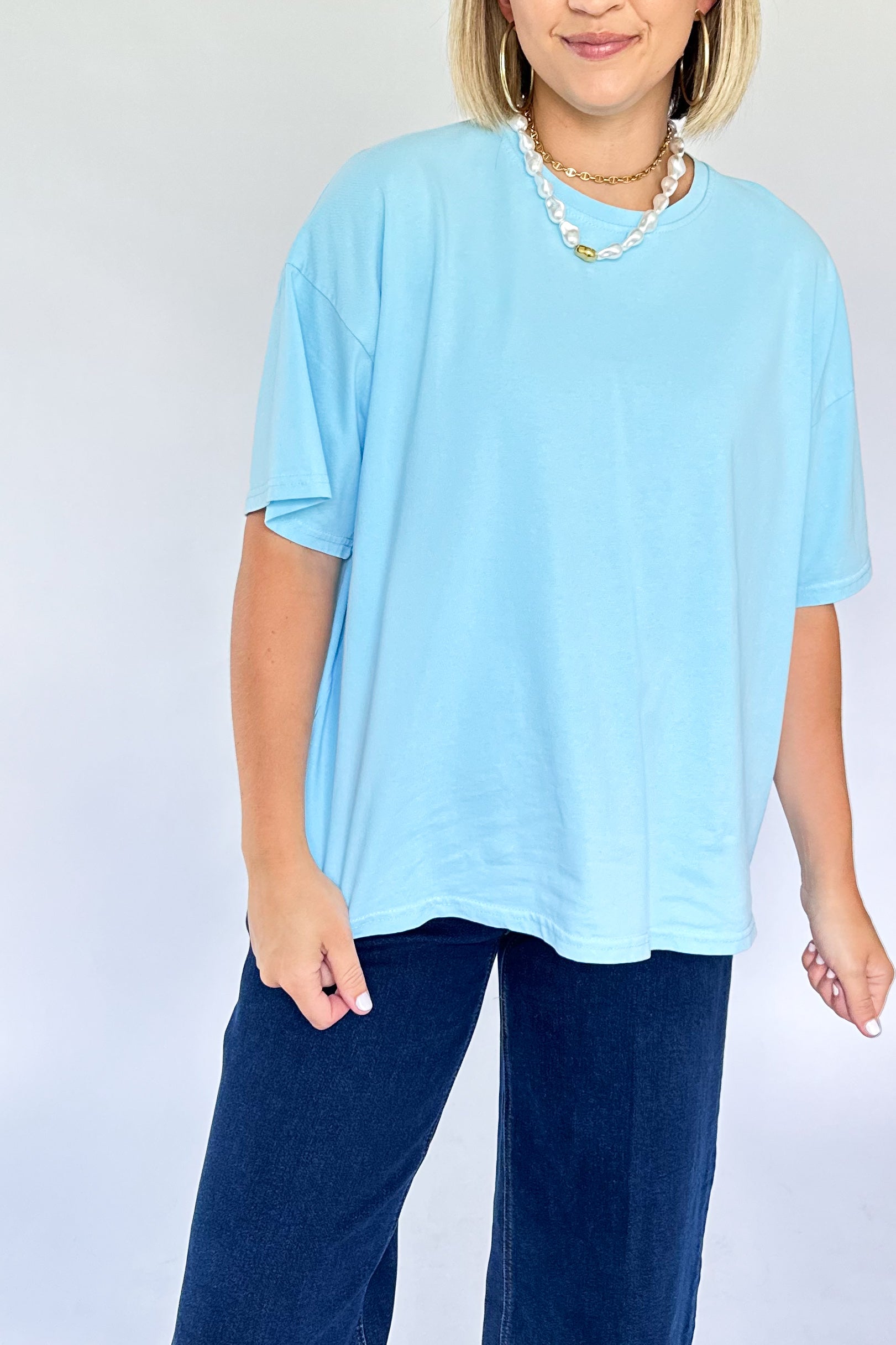 wishlist blue tee