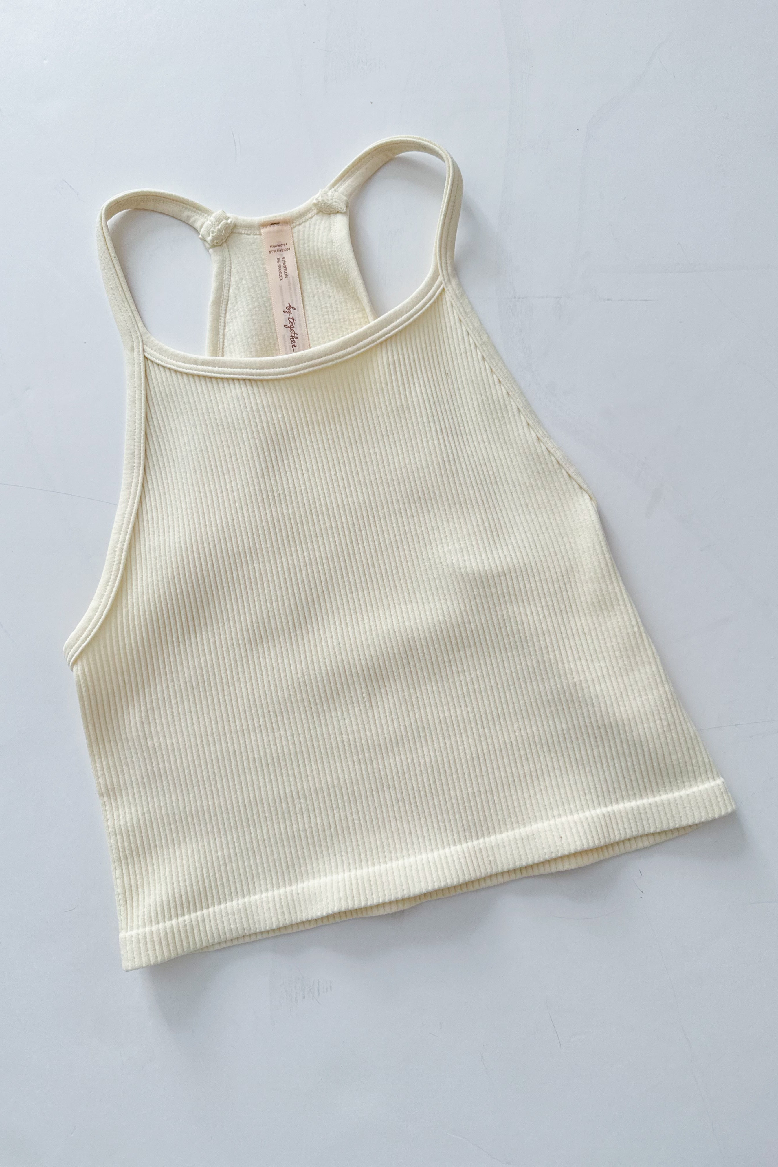 by together high neck ribbed brami