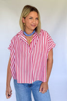 Signature Stripe Top By Karlie