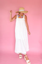 entro white maxi dress