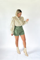 entro ivory floral top